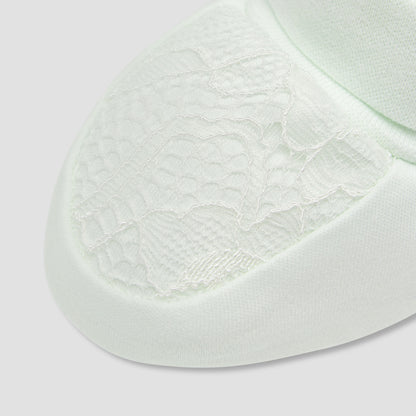 Giggles Booties with Lace Panel, Slip-On