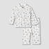 Juniors Cotton Long Sleeves Pyjama Set with Floral Print - White / 12-18 mths