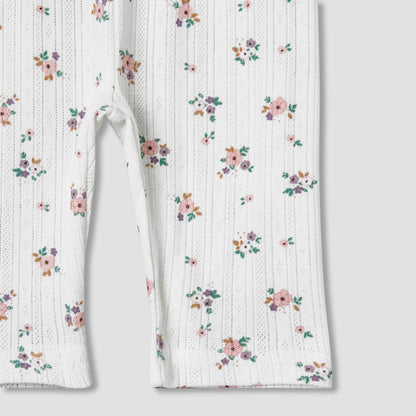 Juniors Cotton Long Sleeves Pyjama Set with Floral Print