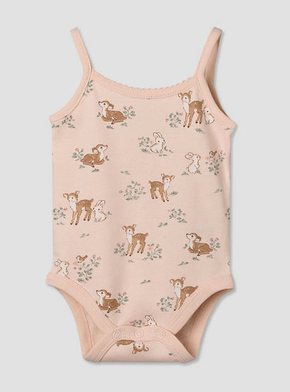 Juniors Cotton Strappy Bodysuit with Animal Print-baby-girls-clothing-bodysuits-image-1
