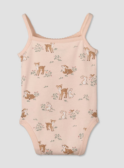Juniors Cotton Strappy Bodysuit with Animal Print-baby-girls-clothing-bodysuits-image-2