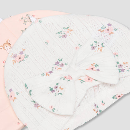 Pack of 2 Juniors Cap with Floral Print