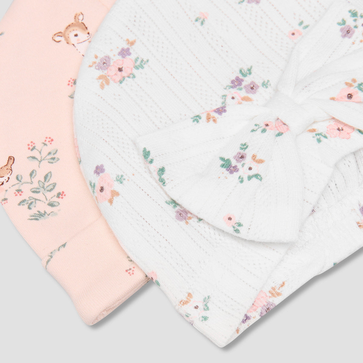 Pack of 2 Juniors Cap with Floral Print