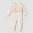 Giggles Cotton Collared Long Sleeves Sleepsuit with Snap Button Closure - Pink / 9-12 mths