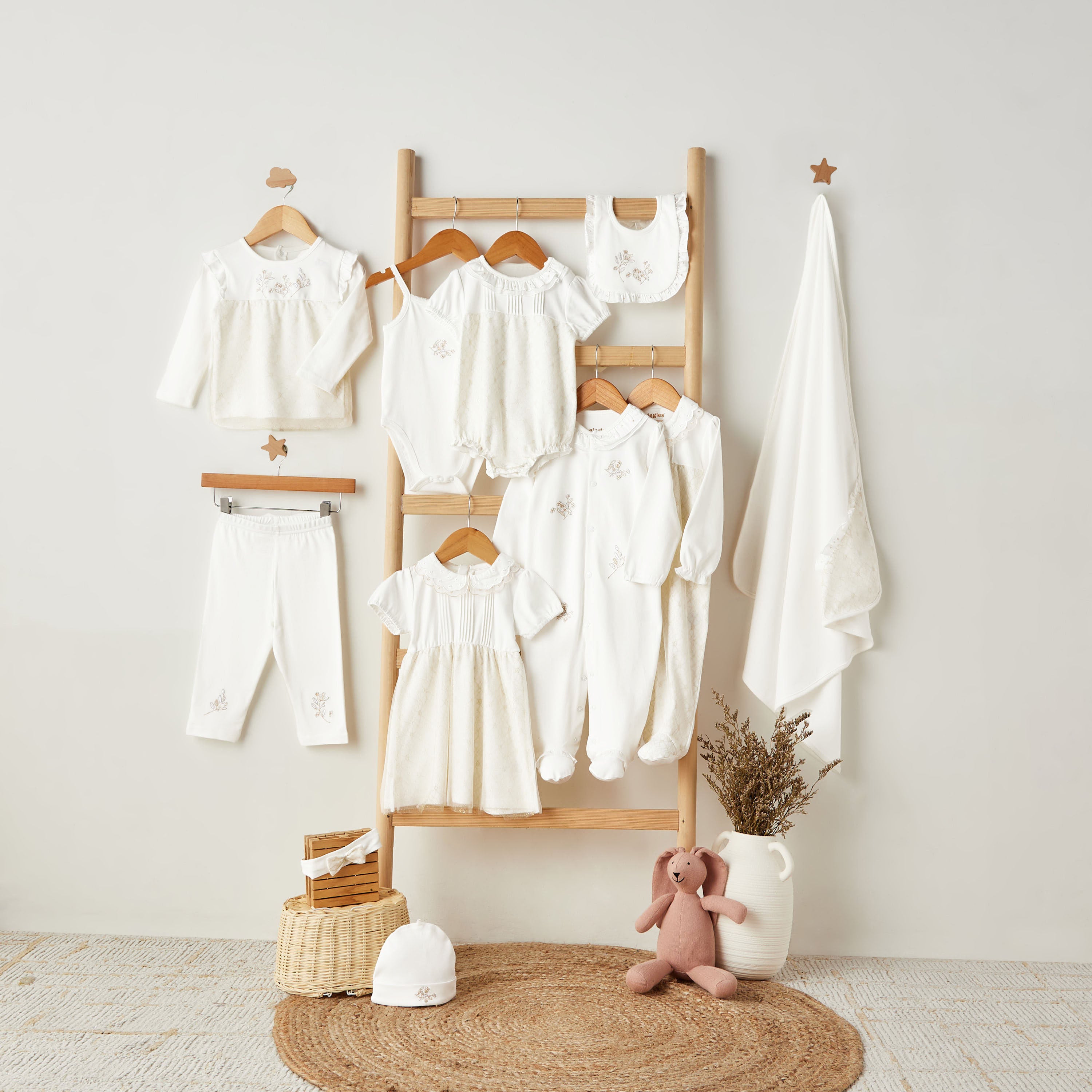 Giggles Printed Receiving Blanket - 70x70 cm