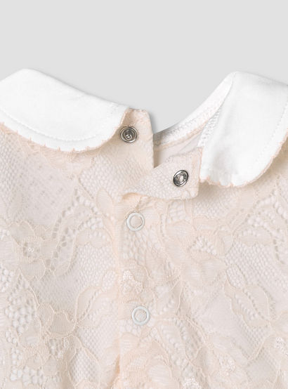 Giggles Peter Pan Collar Short Sleeves A-Line Dress with Lace Detail-baby-girls-clothing-dressesandjumpsuits-image-6