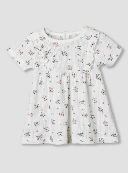 Juniors Round Neck Short Sleeves A-line Dress with Floral Print-baby-girls-clothing-dressesandjumpsuits-image-2