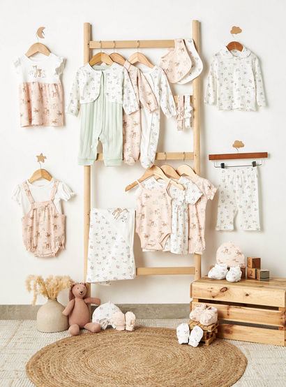 Juniors Round Neck Short Ruffle Sleeves A-line Dress with Print-baby-girls-clothing-dressesandjumpsuits-image-6