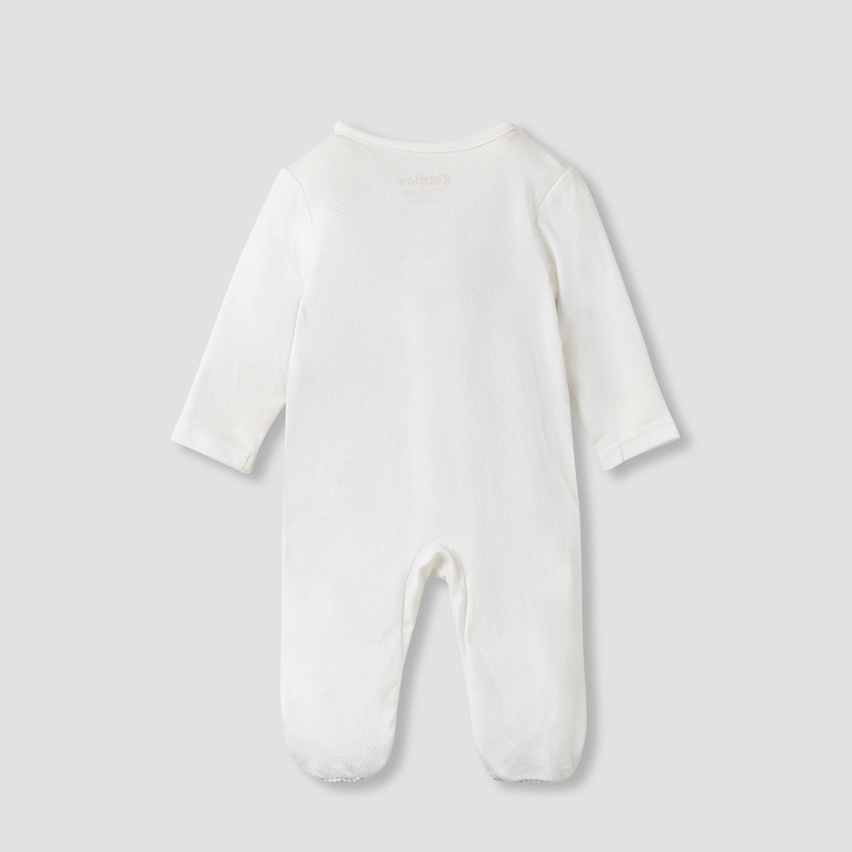 Giggles Bow Detail Sleepsuit with Long Sleeves