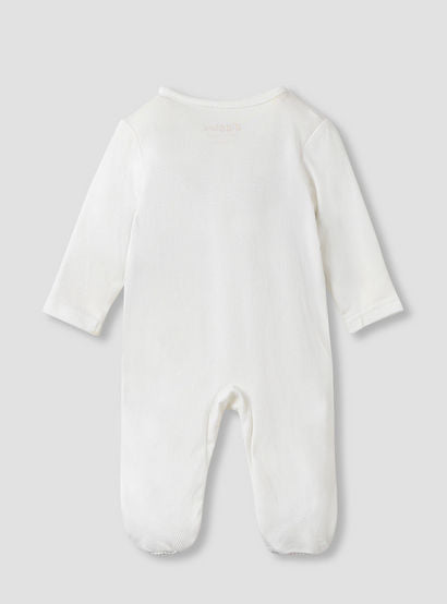 Giggles Bow Detail Sleepsuit with Long Sleeves-baby-boys-clothing-nightwear-sleepsuits-image-2