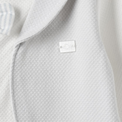 Giggles Bow Detail Sleepsuit with Long Sleeves