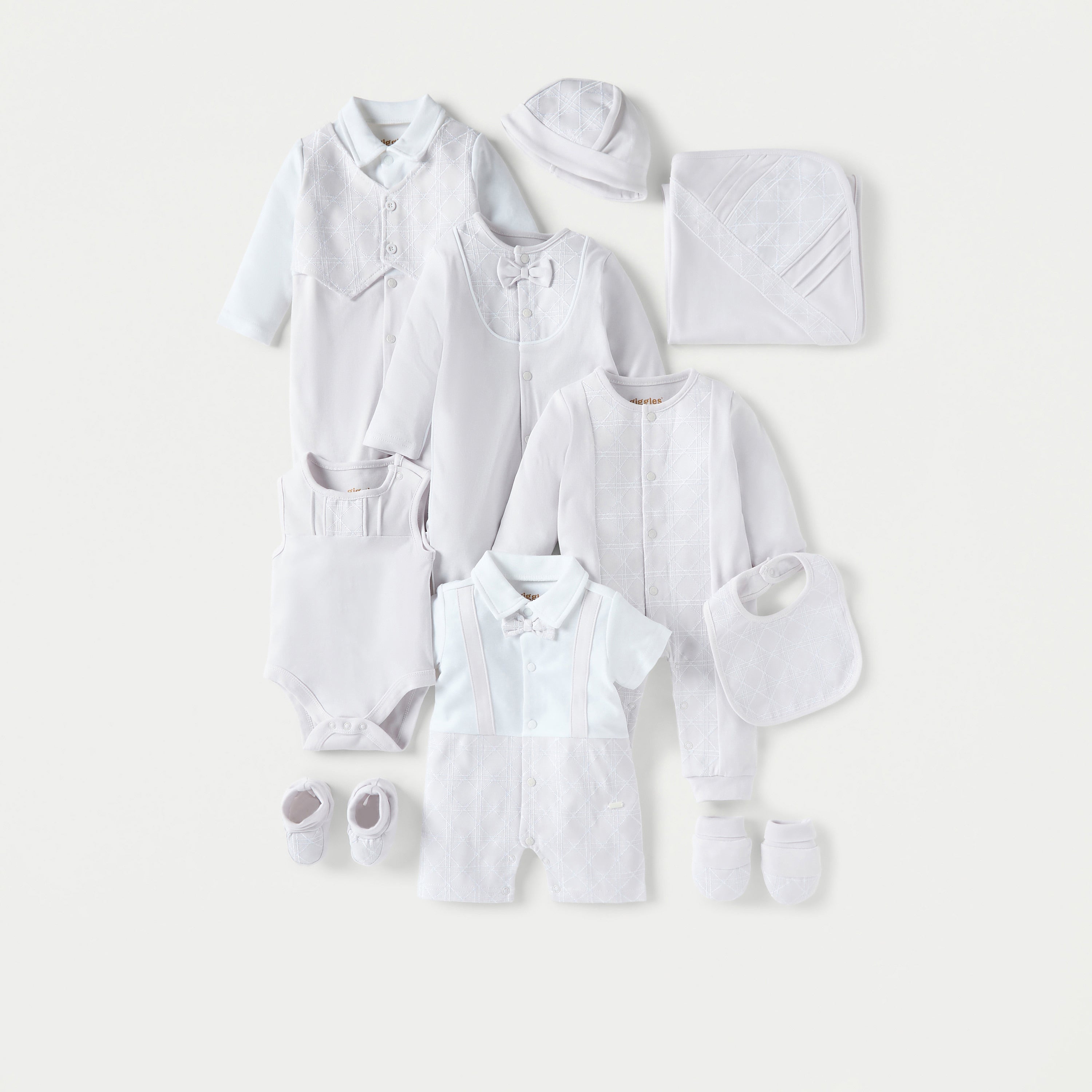 Giggles Textured Sleeveless Bodysuit with Button Closure