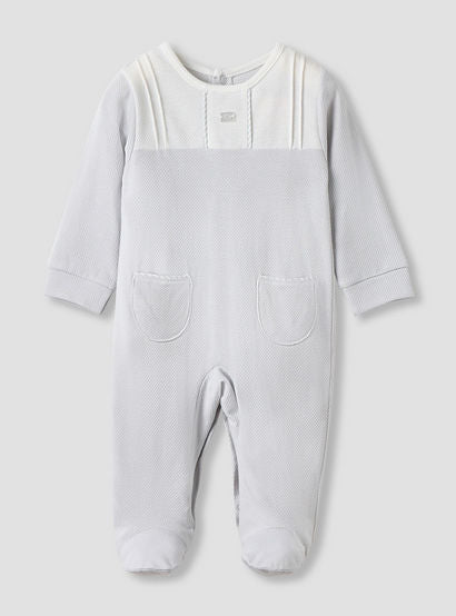 Giggles Textured Sleepsuit with Long Sleeves and Pockets-baby-boys-clothing-nightwear-sleepsuits-image-1