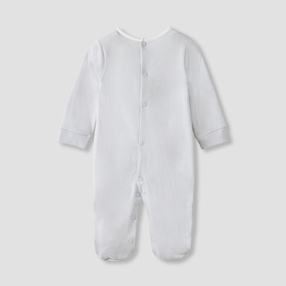 Giggles Textured Sleepsuit with Long Sleeves and Pockets
