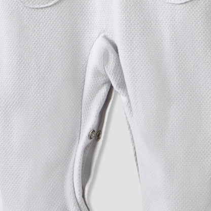 Giggles Textured Sleepsuit with Long Sleeves and Pockets