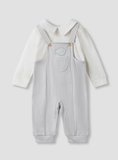 Giggles Collared Sleepsuit with Long Sleeves-baby-boys-clothing-nightwear-sleepsuits-image-1