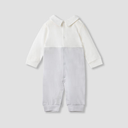Giggles Collared Sleepsuit with Long Sleeves