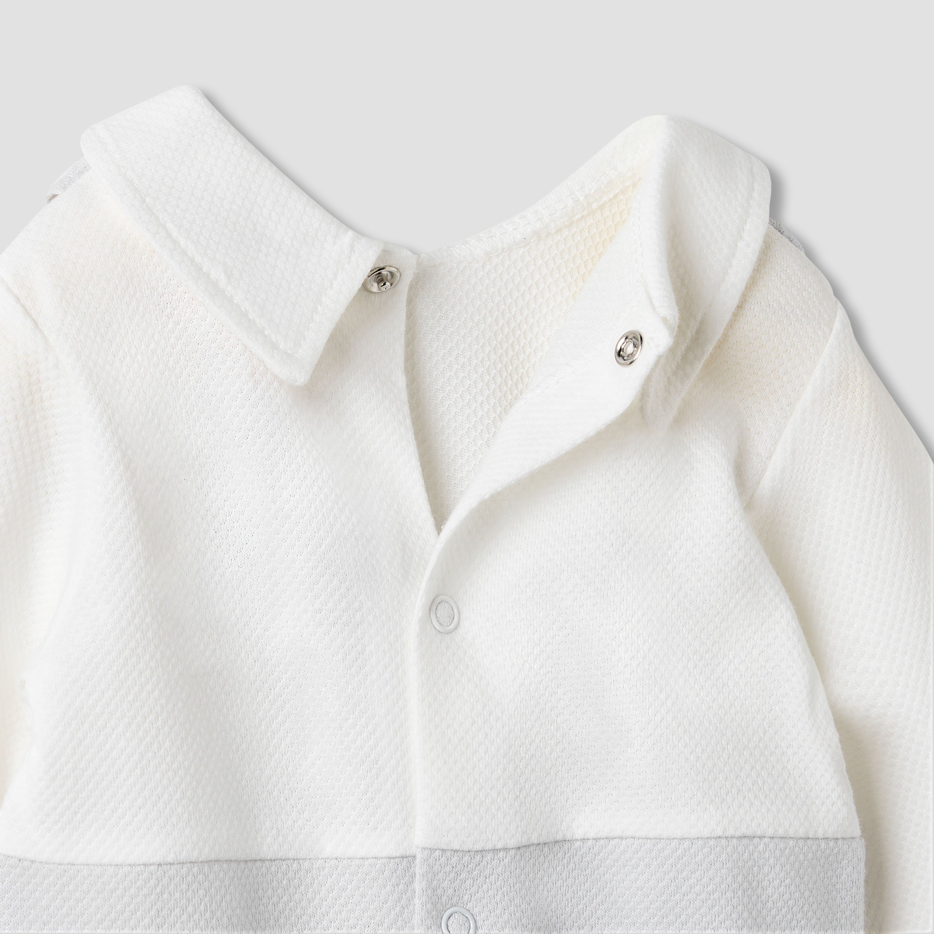 Giggles Collared Sleepsuit with Long Sleeves