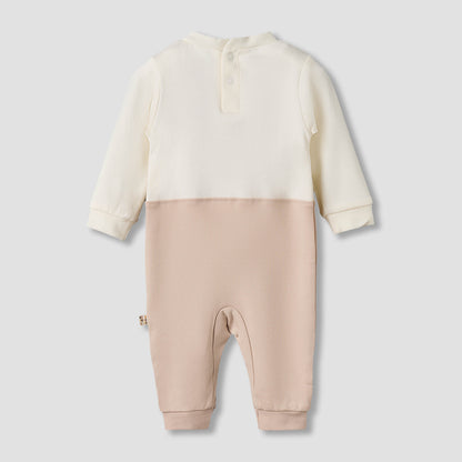 Juniors Cotton Collared Long Sleeves Sleepsuit with Snap Button Closure