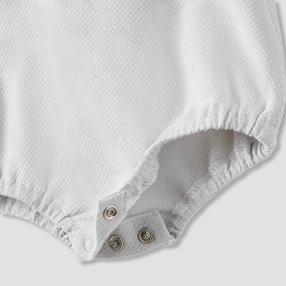Giggles Fish Applique Sleeveless Bodysuit with Button Closure