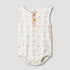 Juniors Round Neck Sleeveless Bodysuit with Snap Button Closure - White / 12-18 mths