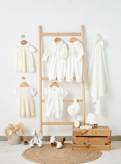 Giggles Peter Pan Collar Short Sleeves A-line Dress with Lace Detail-baby-girls-clothing-dressesandjumpsuits-image-7