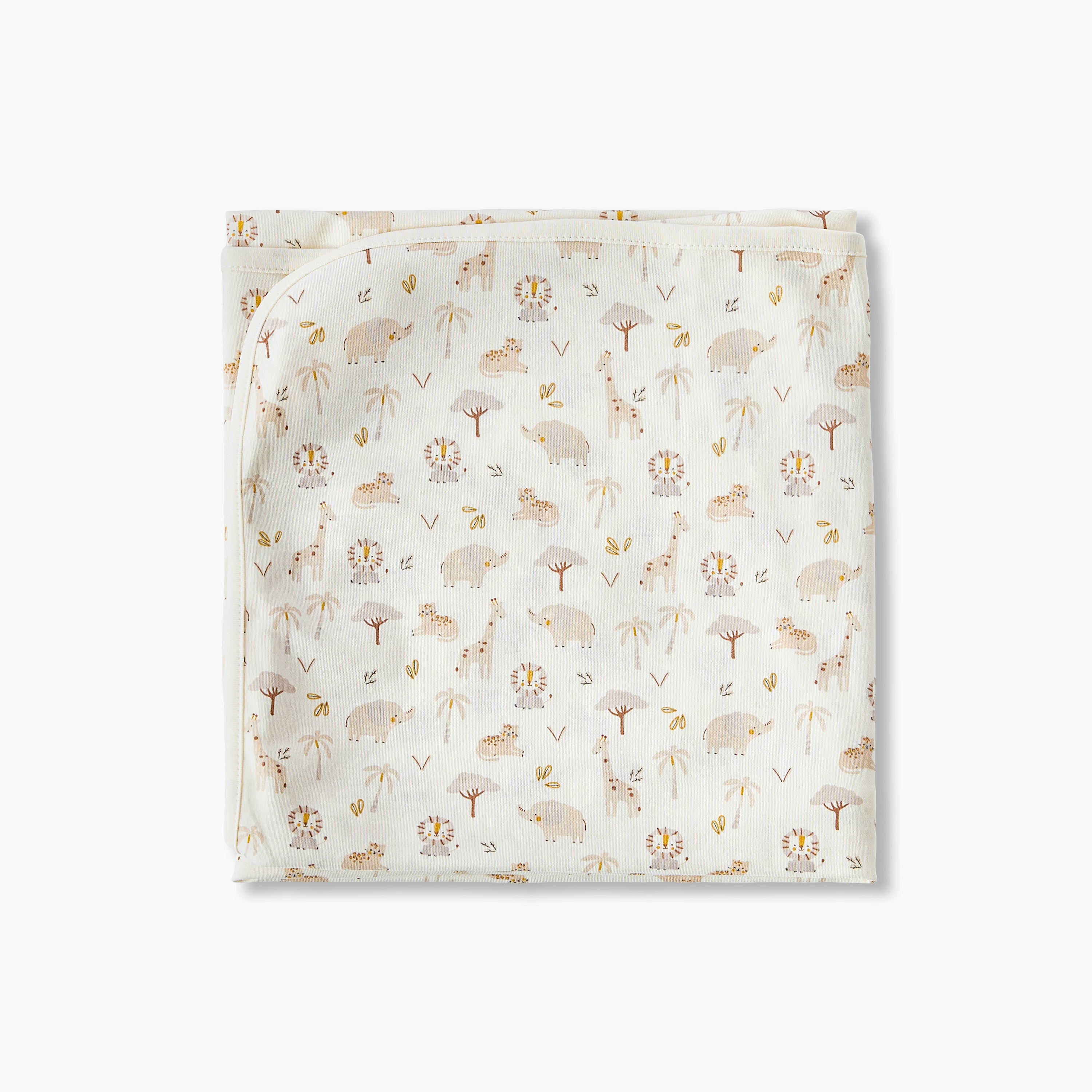 Juniors Receiving Blanket with Wild Animal Print