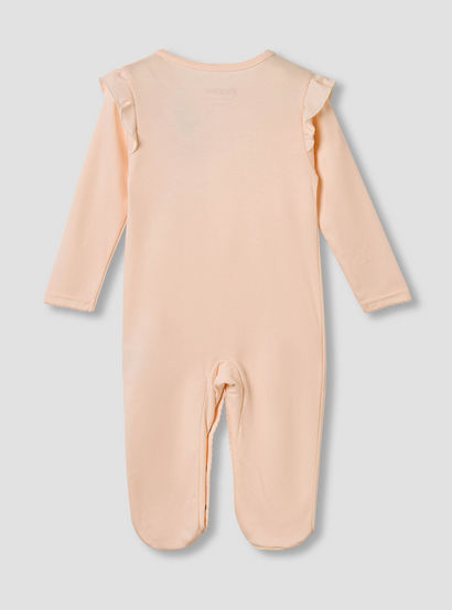 Giggles Floral Print Sleepsuit with Ruffle Detail-baby-girls-clothing-nightwear-sleepsuits-image-2