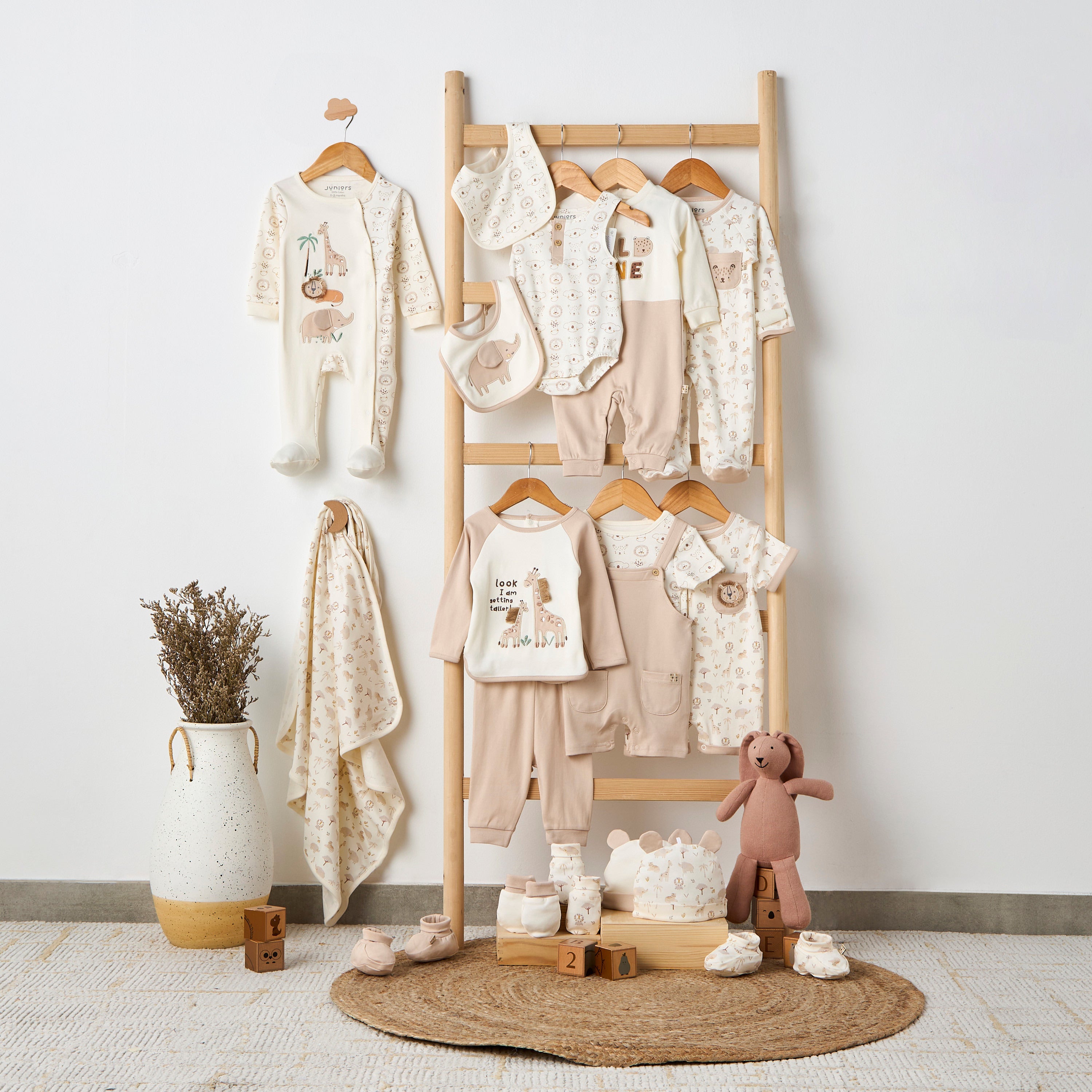 Juniors Crew Neck Short Sleeve T-shirt and Dungaree Set with Pockets