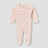 Juniors Cotton Round Neck Long Sleeves Sleepsuit with Floral Print - Pink / 9-12 mths