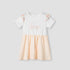 Giggles Printed A-line Dress with Ruffles - White / 12-18 mths