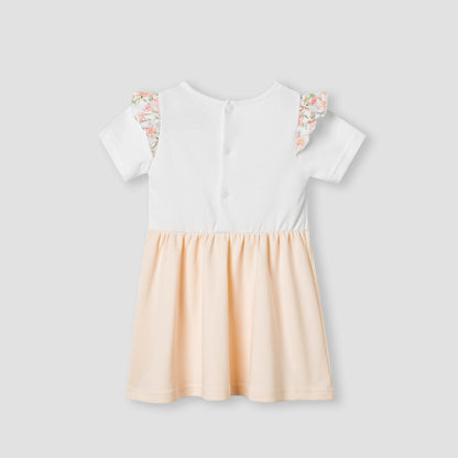Giggles Printed A-line Dress with Ruffles