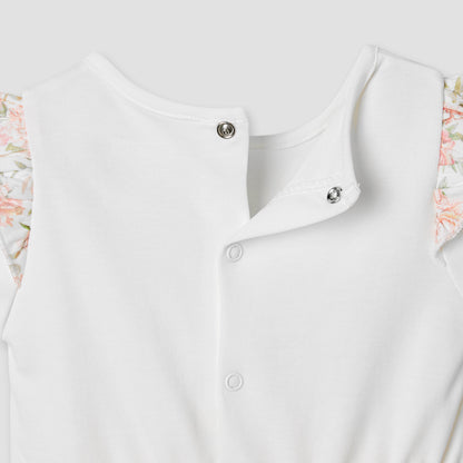 Giggles Printed A-line Dress with Ruffles