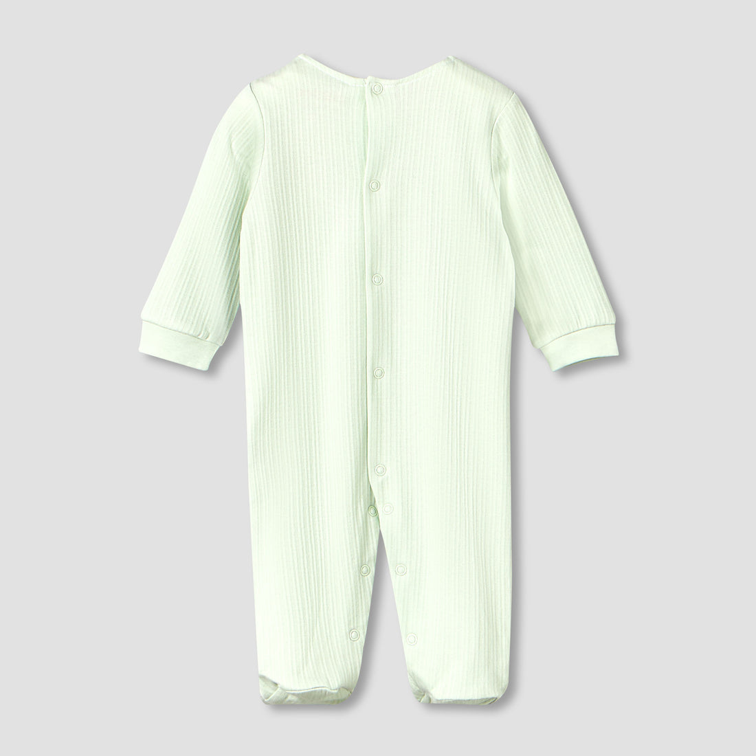 Giggles Cotton Round Neck Long Sleeves Sleepsuit with Printed Collar