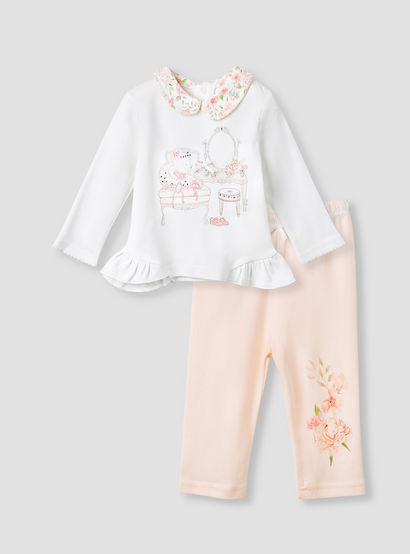 Giggles Printed T-shirt and Pyjama Set-baby-girls-clothing-nightwear-pyjamasets-image-1