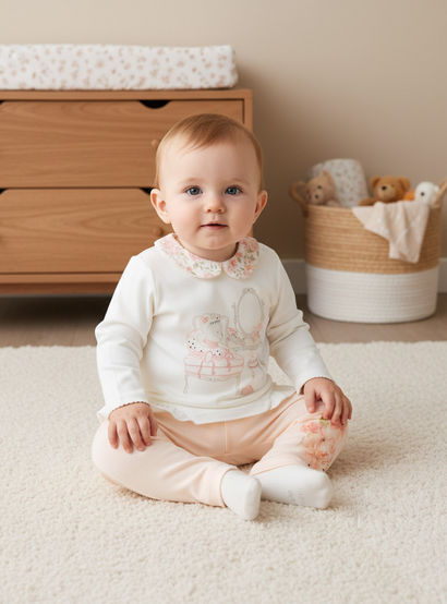 Giggles Printed T-shirt and Pyjama Set-baby-girls-clothing-nightwear-pyjamasets-image-8
