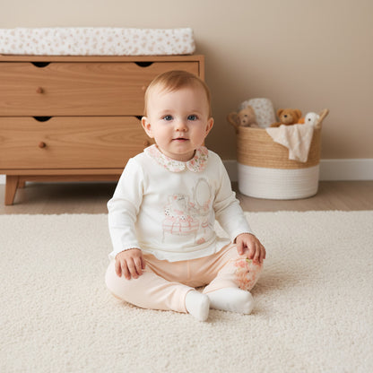 Giggles Printed T-shirt and Pyjama Set