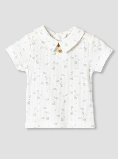 Giggles Collared Short Sleeves Top and Dungaree Set with Print-baby-boys-clothing-setsandcoords-image-3