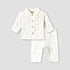 Giggles Cotton Collared Long Sleeves Pyjama Set with Elephant Print