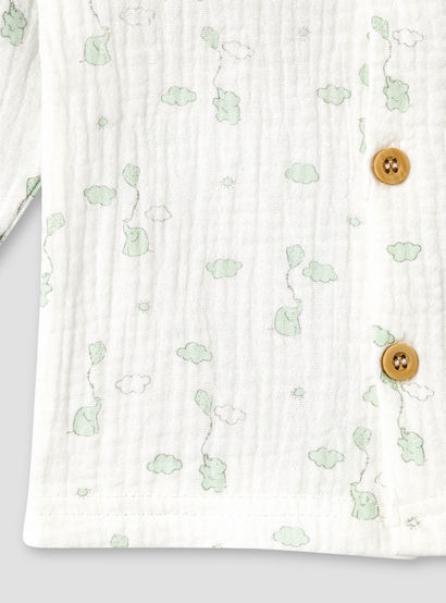 Giggles Cotton Collared Long Sleeves Pyjama Set with Elephant Print-baby-boys-clothing-nightwear-pyjamasets-image-6