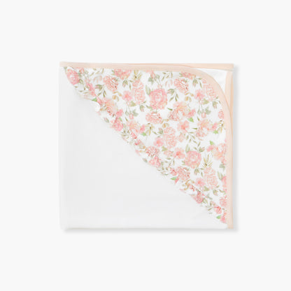 Giggles Floral Print Receiving Blanket