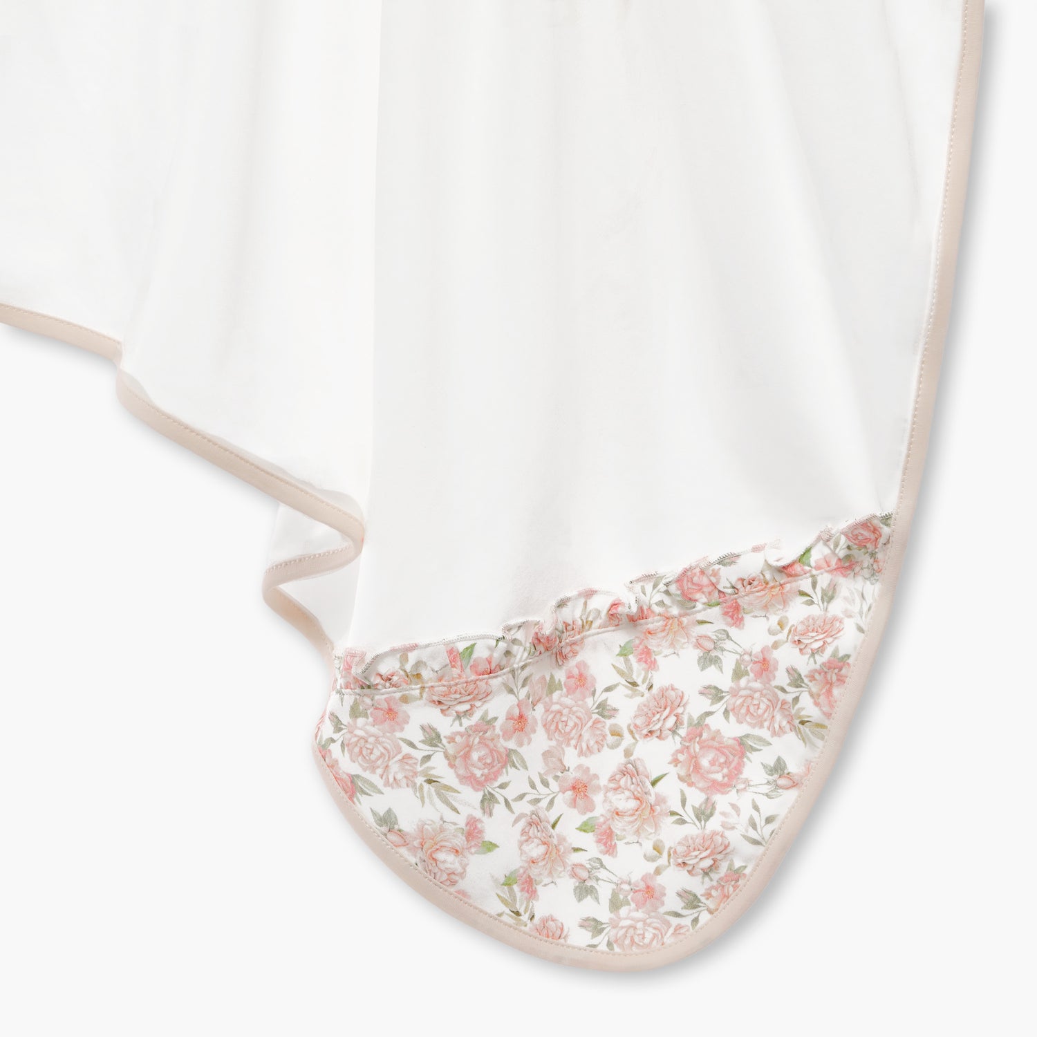 Giggles Floral Print Receiving Blanket