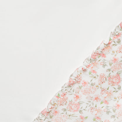 Giggles Floral Print Receiving Blanket
