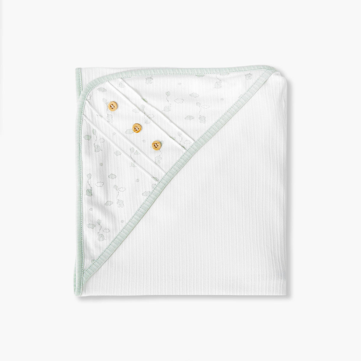 Giggles Receiving Blanket with Elephant Print