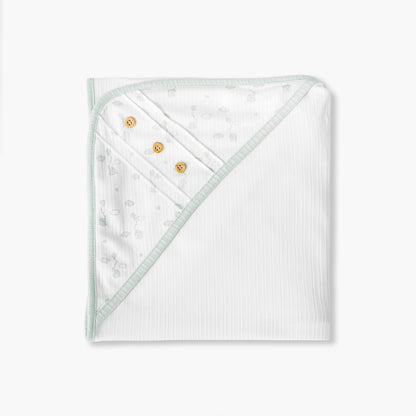 Giggles Receiving Blanket with Elephant Print