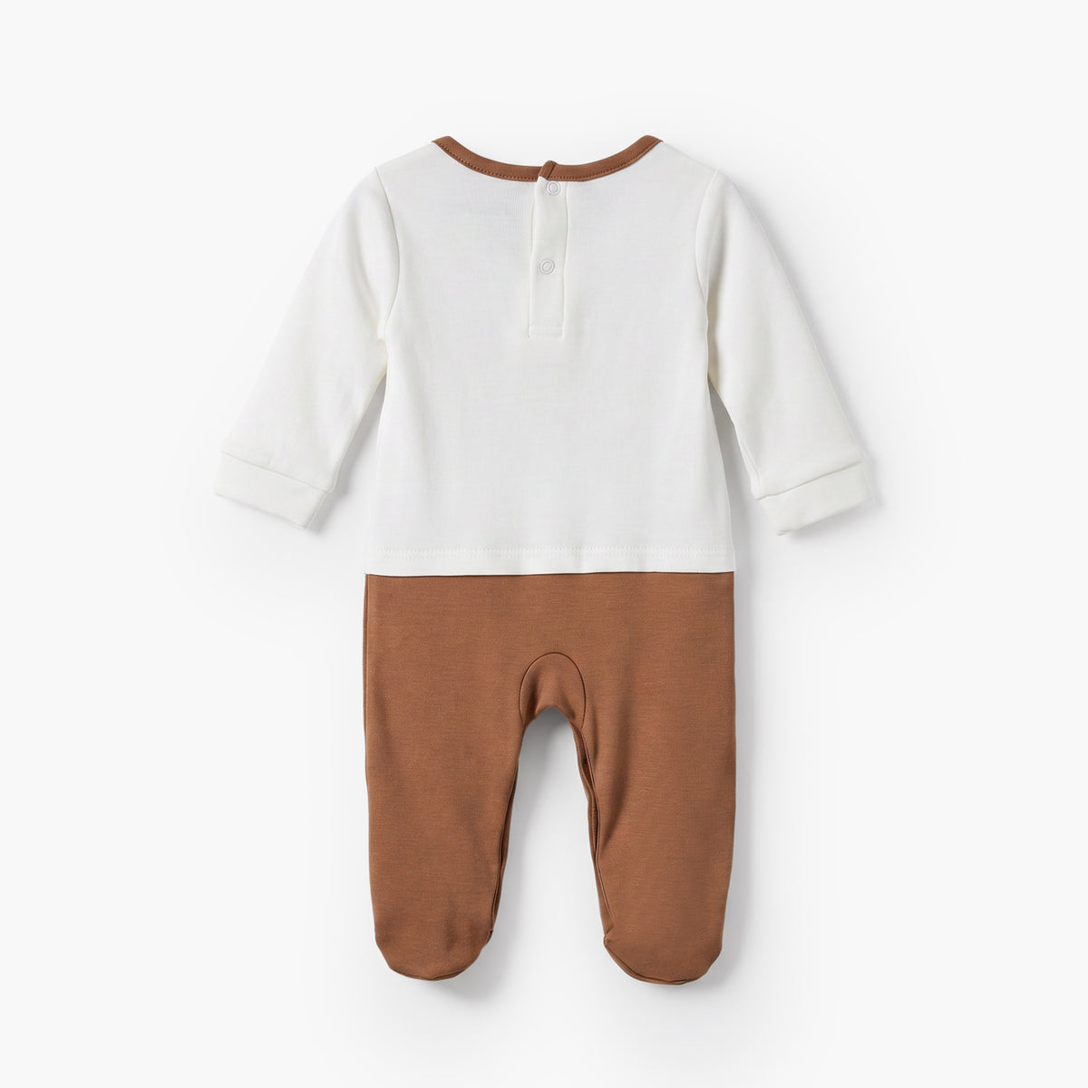 Juniors Cotton Round Neck Long Sleeves Sleepsuit with Teddy Bear Print