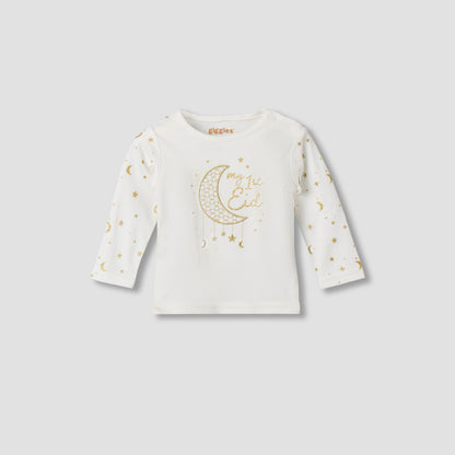 Giggles Cotton Round Neck Long Sleeve Pyjama Set with Print