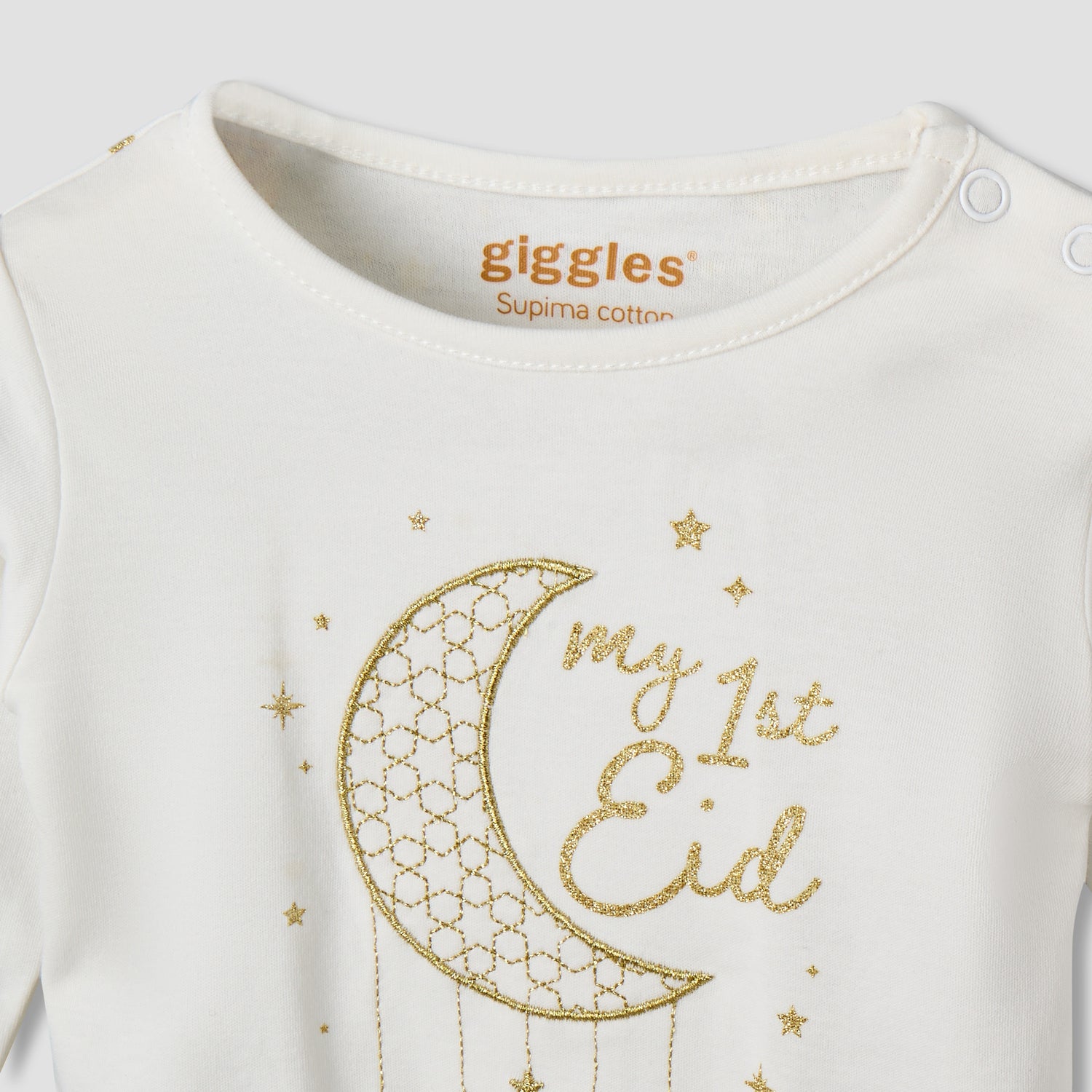 Giggles Cotton Round Neck Long Sleeve Pyjama Set with Print