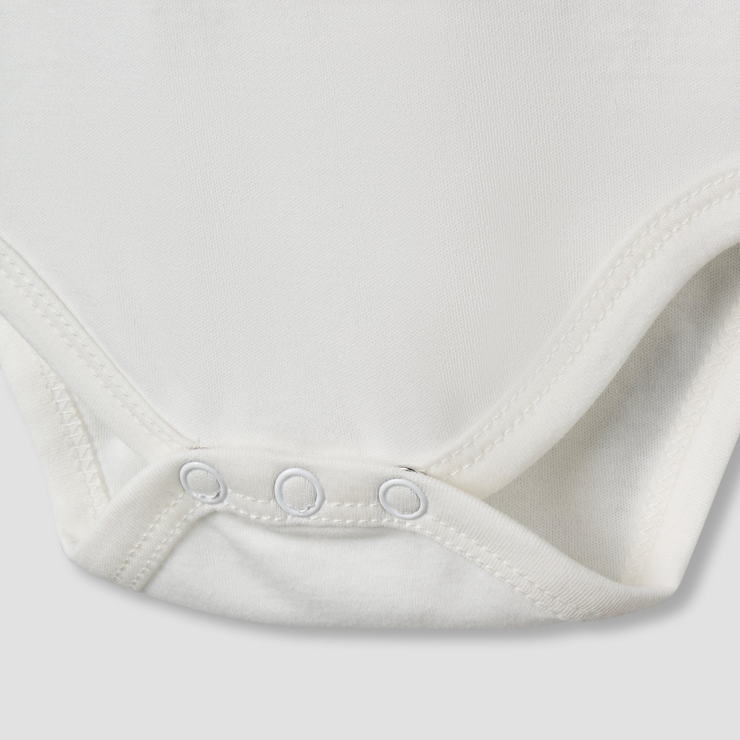 Giggles Round Neck Short Sleeve Bodysuit with Snap Button Closure