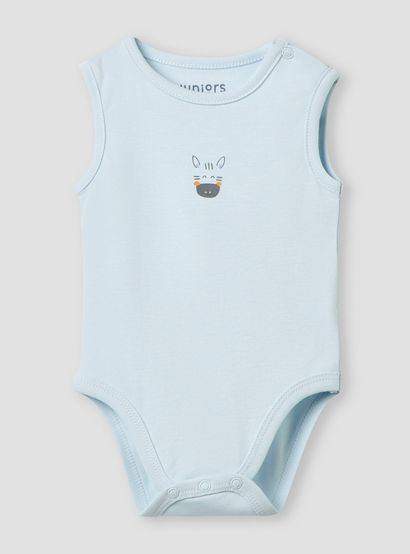 Juniors Printed Sleeveless Bodysuit - Set of 2-baby-boys-clothing-bodysuits-image-3